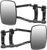 2 caravan mirrors, universal additional mirror, caravan mirror, 190 x 125 mm, adjustable double-sided caravan mirror, for all standard vehicle types