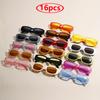 1/16pcs Vintage Punk Square Sunglasses Women Summer Fashion UV400 Jelly Colors Shades