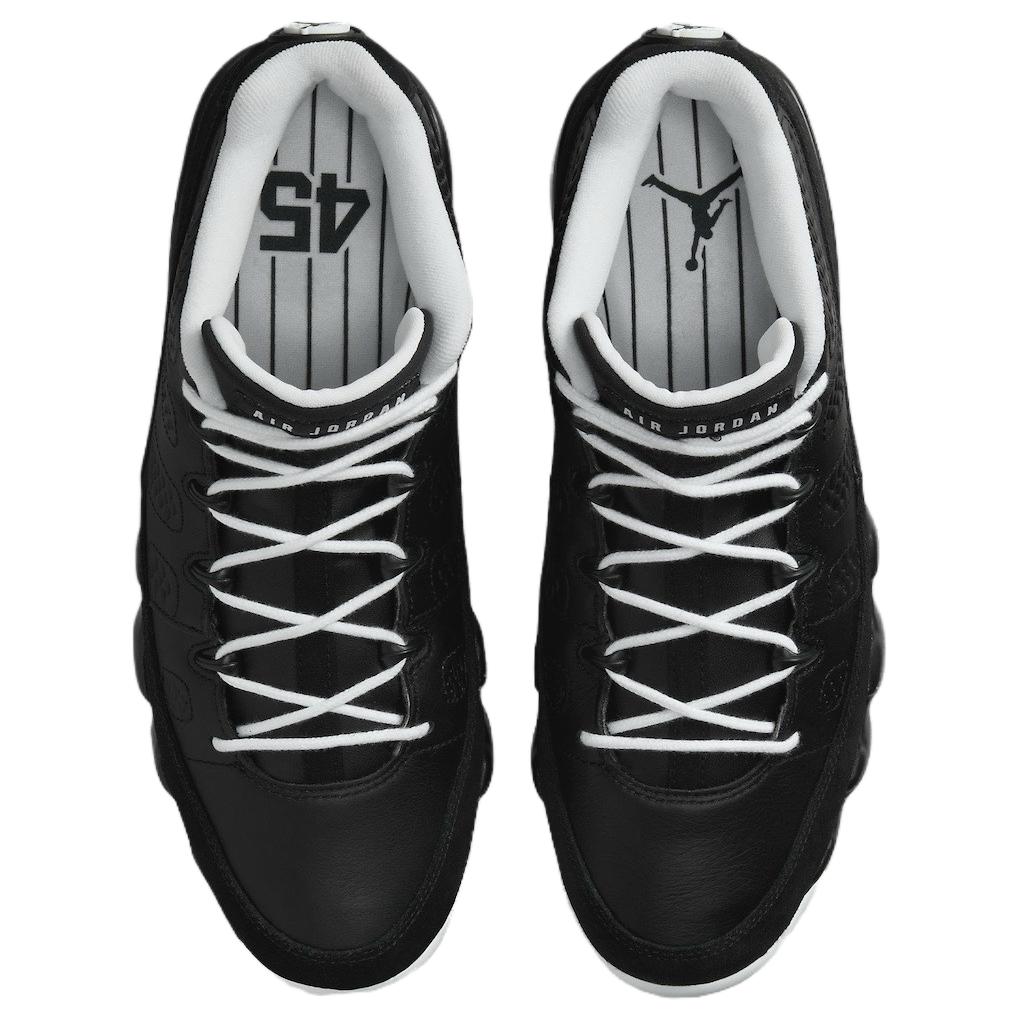 Air Jordan 9 Low Golf Barons Men Sneakers Black White Metallic-Red-Bronze FN6930-001