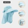 Sommer Outdoor Damen Sonnenschutz Sonnenhut UV-Schutz Bergvisier Abnehmbarer Schal Maske Fischerhut