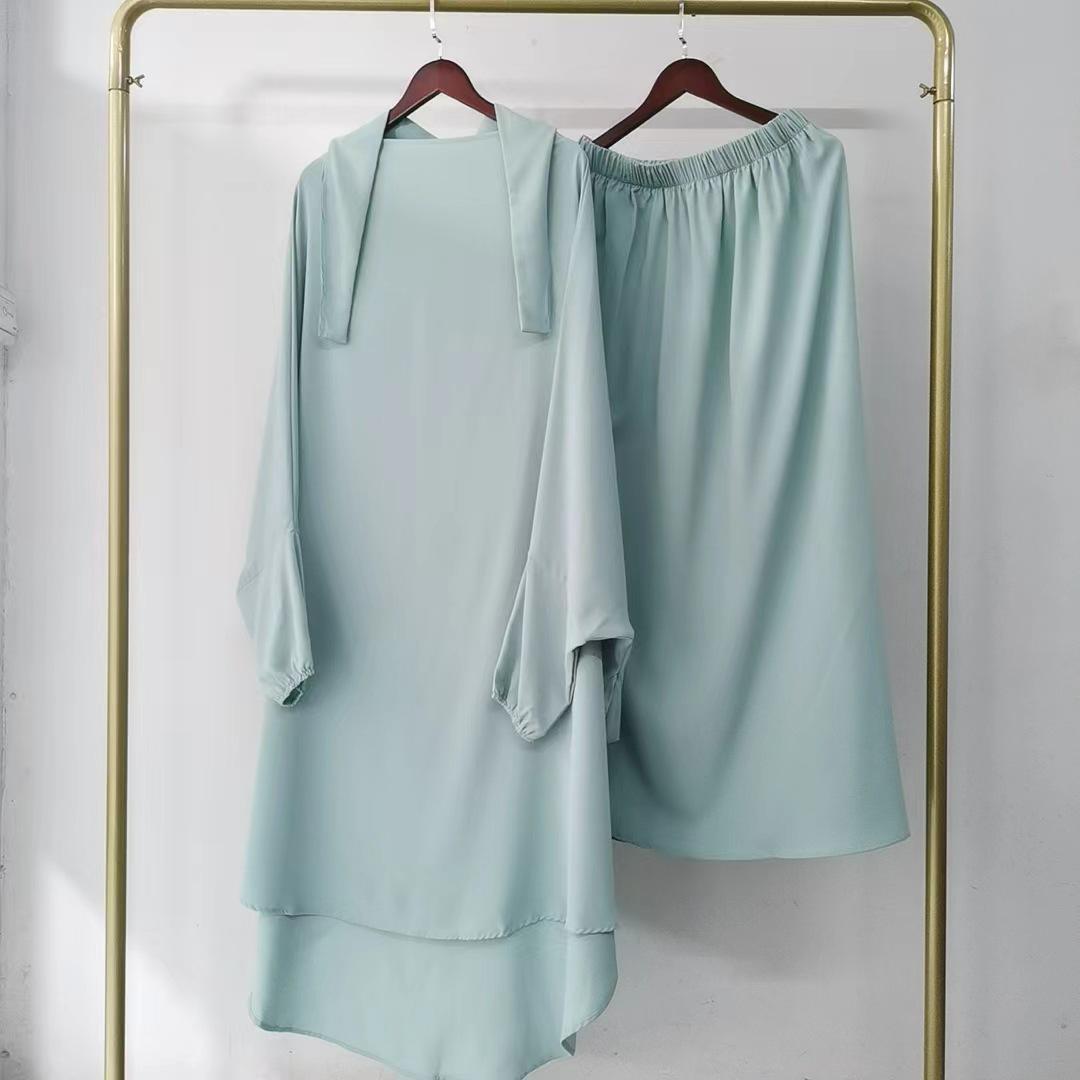 

Ближневосточный халат с капюшоном Yiduoduo: Однотонный костюм-двойка с боковыми карманами One Size