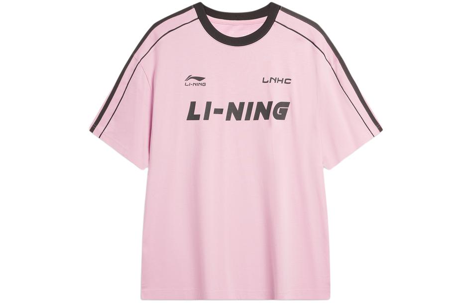 Li Ning Sports Life Collection T Shirt Unisex Sheer Pink AHSU657-7 2XL