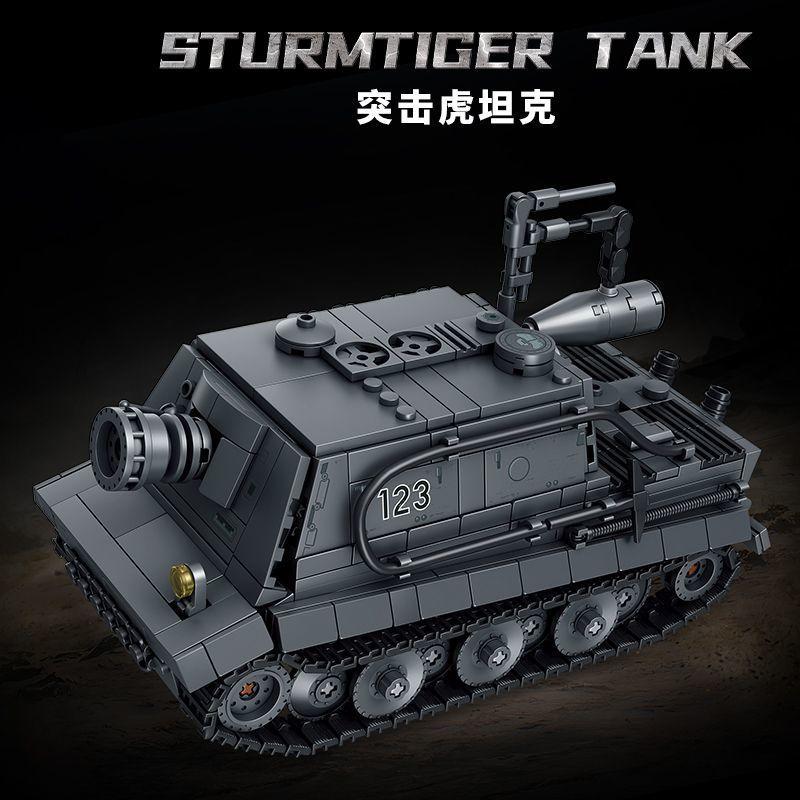 Suikoden Tiger Tank Puzzle Building Set for Boys - Educational Desk Decoration Model - Model Toy Set No. 66093