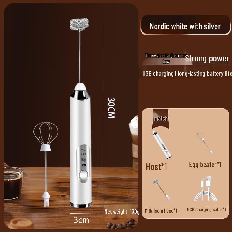 Electric Handheld Milk Frother & Mixer