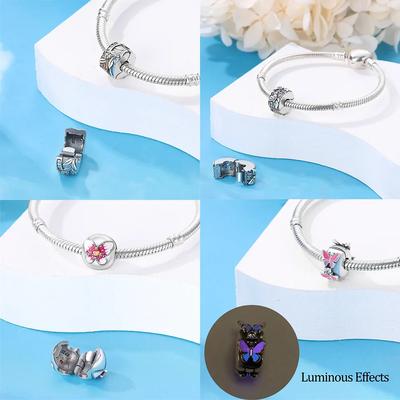 Exquisite Butterfly Dragonfly Colorful Claws Original Copper Charms Beads Fit Bracelet Women Jewelry Diy Gift Accessory