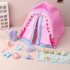 Casa de Muñecas 1/12 Kit de Camping de Tienda Simulada Decoración de Picnic al Aire Libre para Casa de Muñecas Micro Escena Accesorios de Foto Juguetes de Simulación