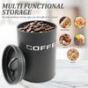3 Pcs Tea Coffee Sugar Canister Jar Metal Round Kitchen Container with Airtight Lid Moisture Proof Coffee Beans Storage Jar