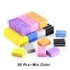 10/25/50Pcs Colorful Mini Nail Files Acrylic Nails Double Side 100/180 Grit Emery Boards For Professional Manicure Pedicure Tool