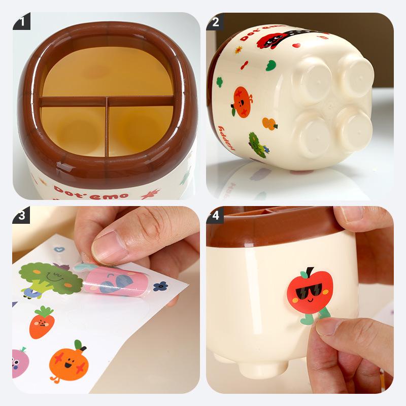 Back-to-School Bestseller: Cute, Large Capacity Desktop Organizer with Dividers for Children's Stationery