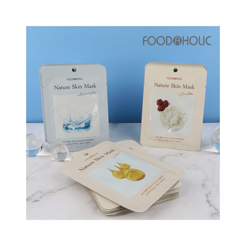 (30 Sheets) Nature Skin Moisturizing Mask Pack (Collagen, Hyal, Butter)