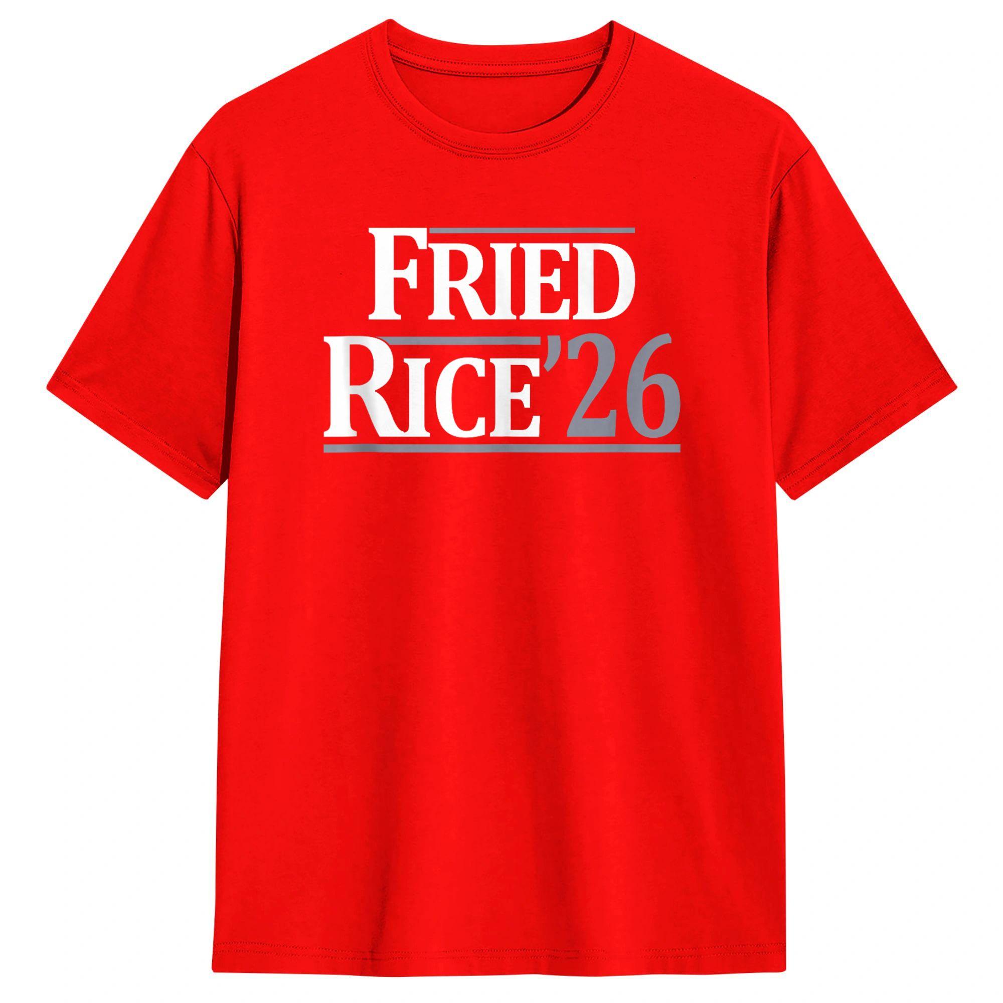 

Unisex Fried Rice 26 Funny Fried Rice 26 TShirts Cotton Tees Summer Y2K Fun Short Sleeve T Shirt Round Neck Hipster Custom Tshirt S