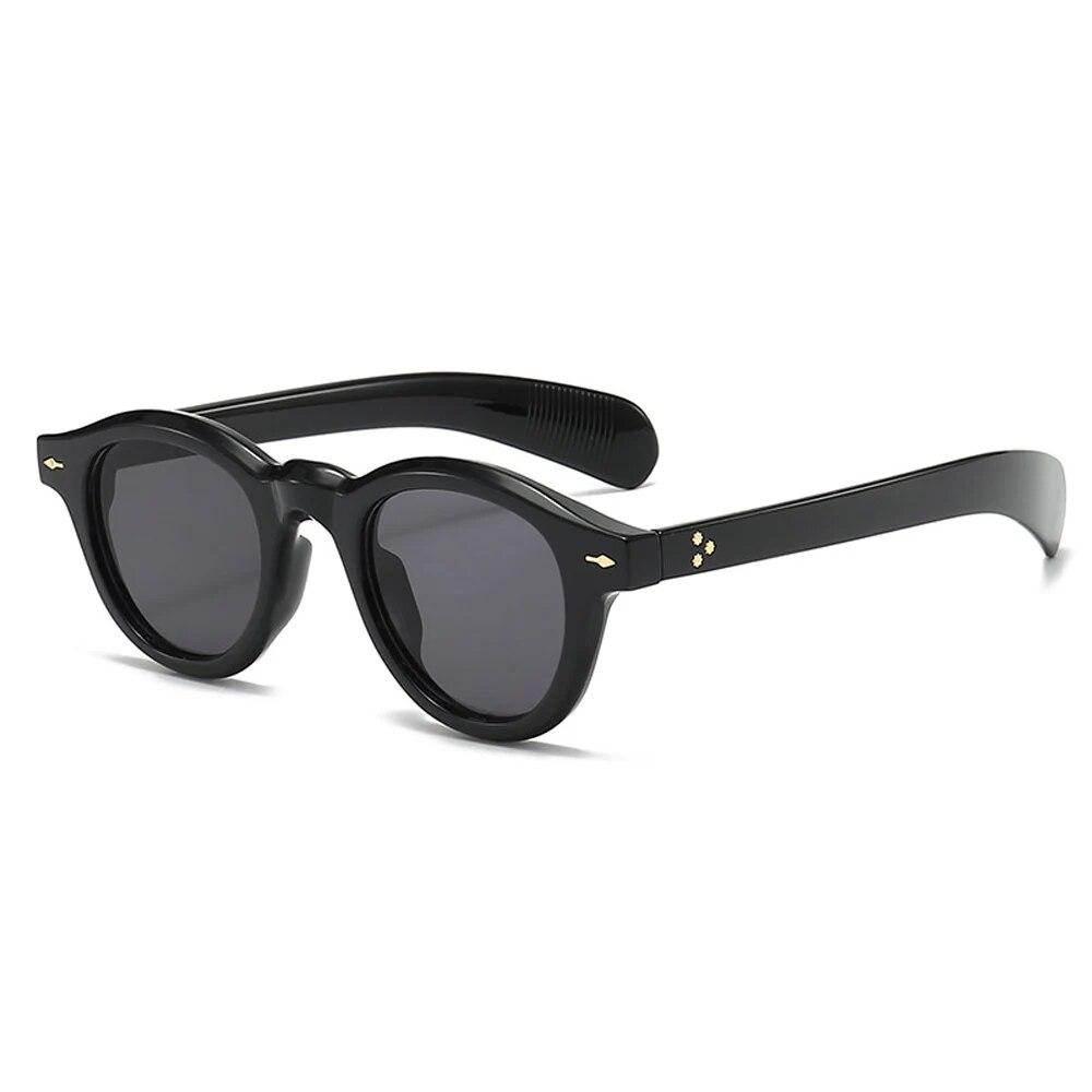 

European and American Fashion Oval Leopard Print Sun Glasses Retro Rice Studded Glasses Ins Men WOMEN S Versatile Sunglasse