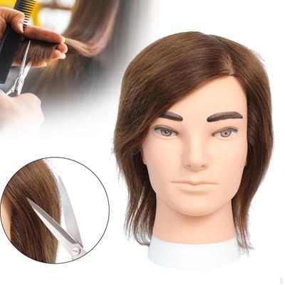 Männlicher Schaufensterpuppenkopf für Haarstyling, Schneiden, Friseur-Trainingspuppe