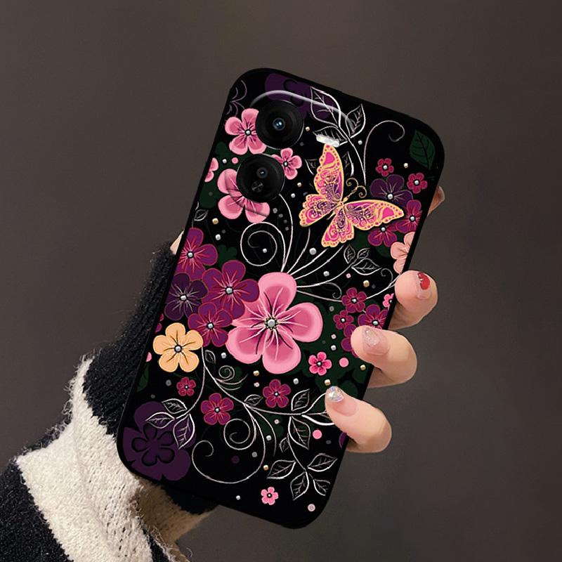 For IQOO Z9x Case Soft Silicone Shockproof Protection Cases Funda For Vivo IQOO Z9x Anti-fall Protection Phone Cover Coque
