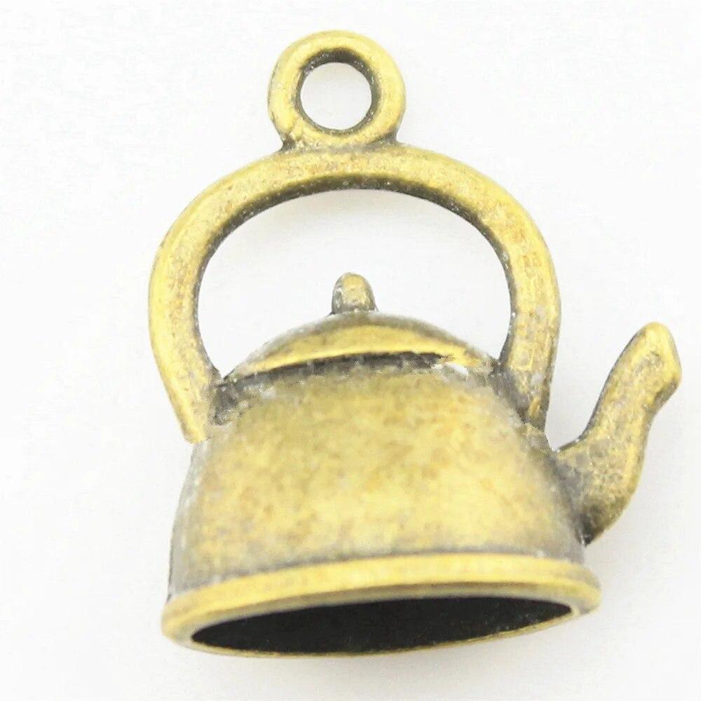 

Подвески для чайника и чайника, подвески для ногтей, милые украшения для мужчин A02-5pcs-20x17x10mm