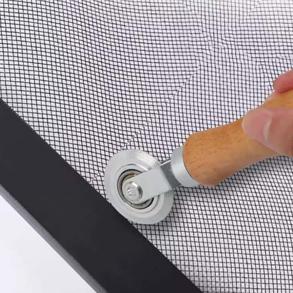 Double-headed Solid Wood Screen Pressure Wheel, Window Screen Pressure Strip Installation Roller