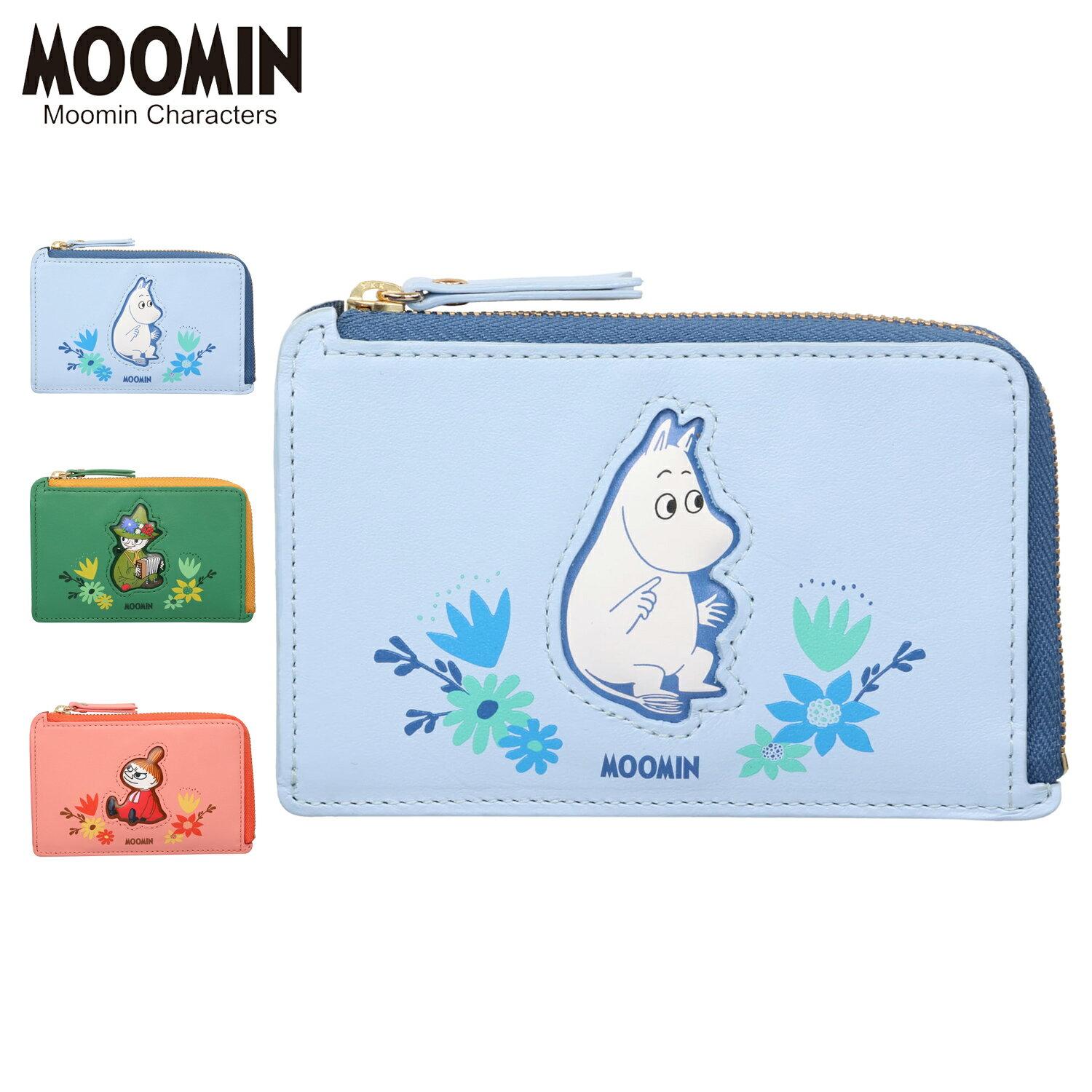 Кошелек-монетница MOOMIN, футляр, фрагмент, женский, натуральная кожа, компактный, сине-зеленый, красный 30002