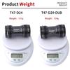 HASSNS T47 Bottom Bracket BSA Mtb Central Movement DUB Bicycle Hollowtech Central Movement Mountain Bike Ceramics BB 68-73MM
