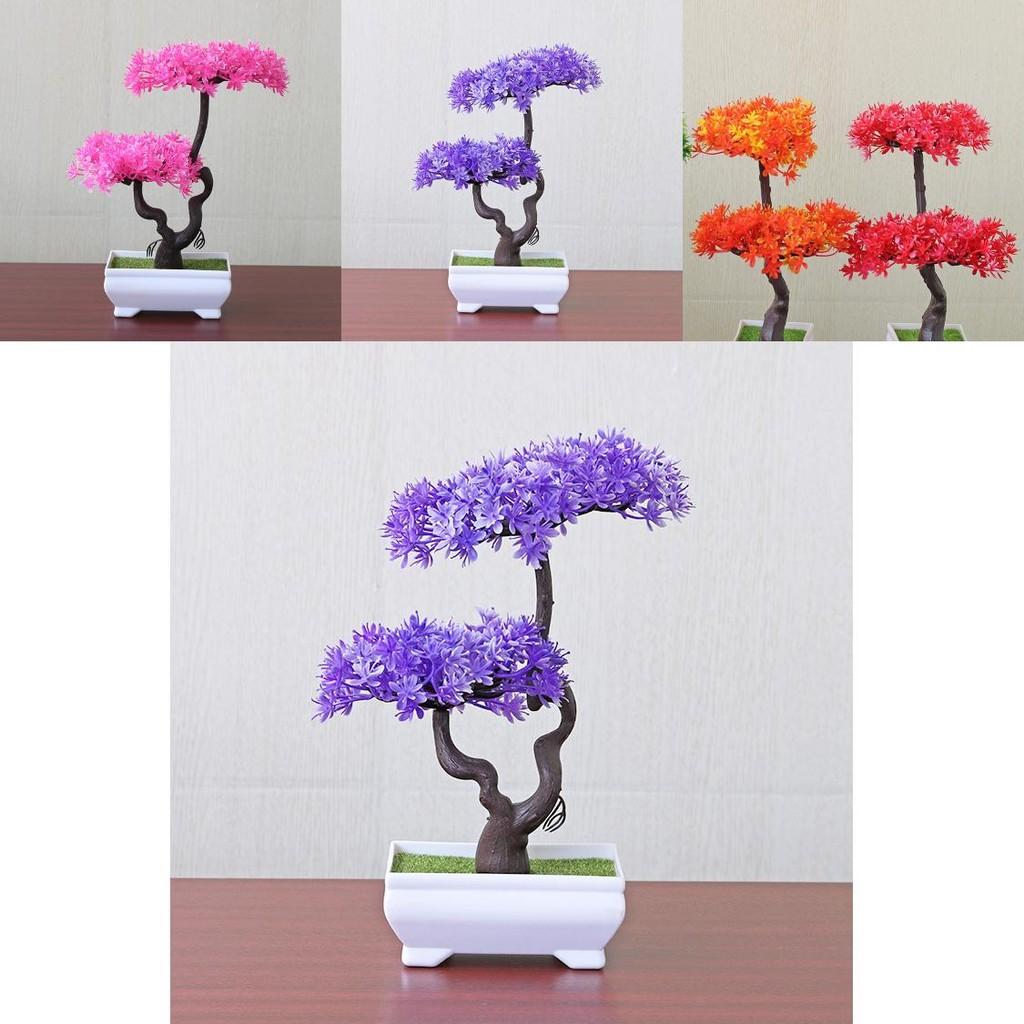 Indoor Decorative Plastic Bonsai Potted Plant For Home Decor