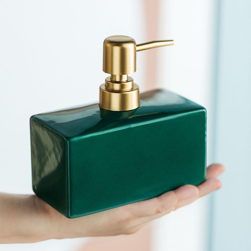 Creative Gold Press Lotion Bottle Hand Sanitizer Shampoo Ceramics Bottle Bathroom Accessories Soap Dispenser Bathroom Decoration