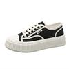 Spring New Fashionable and Comfortable Korean Version Thick Soled Sponge Cake Lace Up Biscuit Shoes