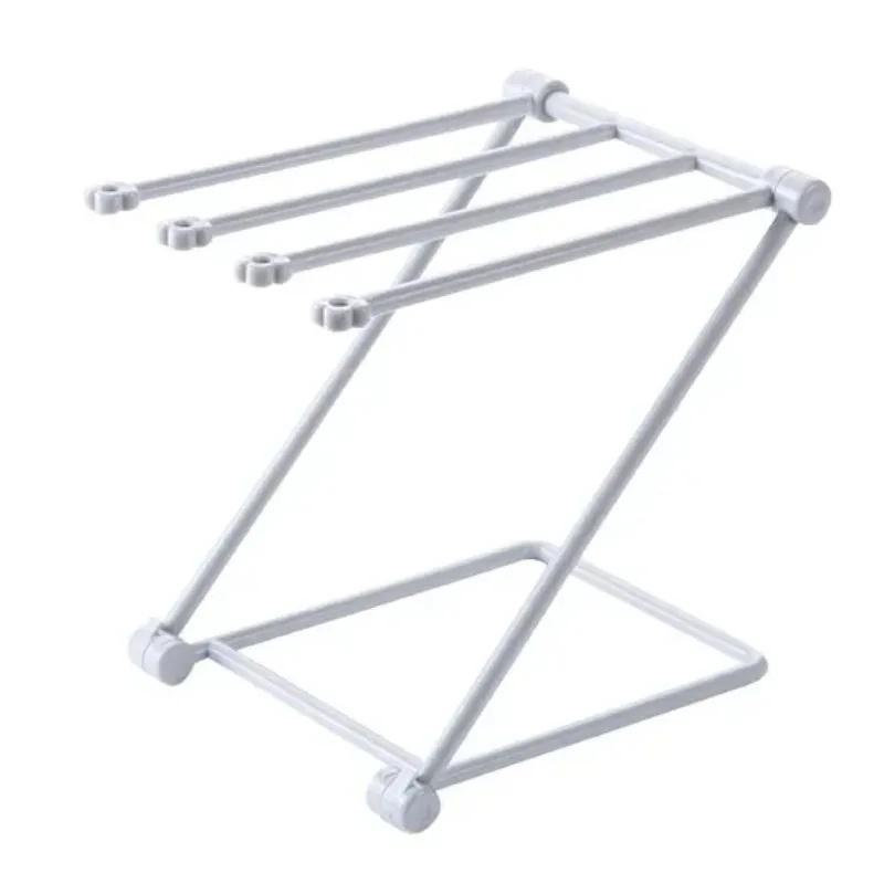 1pc Foldable Towels Hanger Cleaning Rag Rack Organizer Dish Washing Holder Bathroom Towel Holder Kitchen Accessories