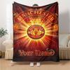 Name Custom Manchester United Fc Print Flannel Blanket High Quality Warm Comfortable Cover for All Seasons Perfect for Gifts Home Decor