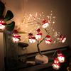 high quality1pc LED / Self-Lit Snowman String Lights with -and-Play Button Control (No Color-Changing) - 64.96inch (10) Warm White-like Glow,