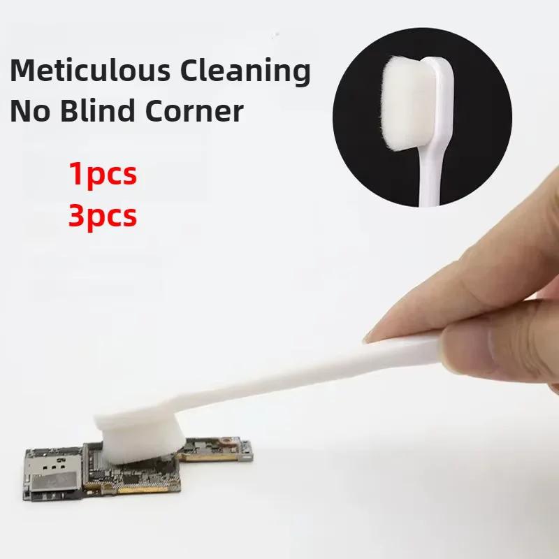 Anti Static Fiber Brush Circuit Board Cleaning Tool for Mainboard IC Dust Removal Phone Repair Polishing Electronics Kit