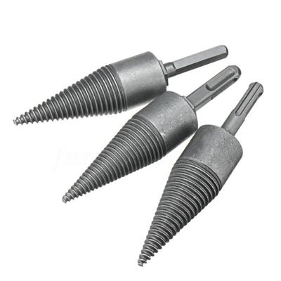 Log Wood Splitting Electric Hammer Drill Bit Splitter Cone Firewood Split