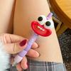 4Pcs Cute Big Mouth Big Eyes Funny Doll Black Gel Pen for School Students Or Office Use Writing Stationery Student Exam Pens