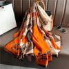 Pony three-dimensional luxury scarf ring with goods, new silk scarf, long large size travel shawl, sun protection
