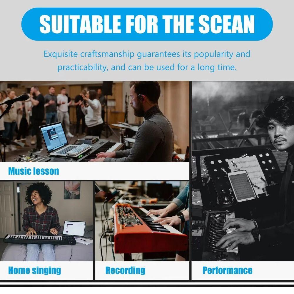 Stable Connection Electric Piano Extension Cable Multi Size Sound Card Audio Line  Microphone