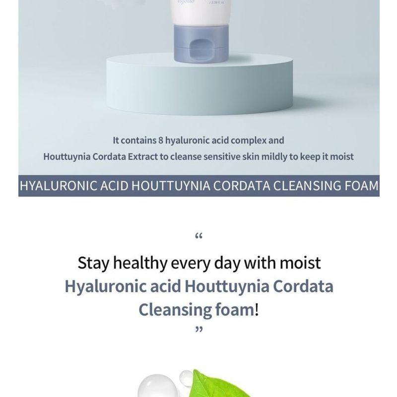 esfolio - Hyaluronic Acid Houttuynia Cordata Cleansing Foam