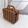 Vintage-Style Imitation Rattan Picnic Basket and Storage Box - Ideal for Photos, Bridesmaid or Groomsman Gifts
