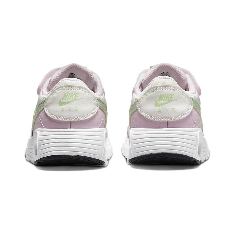 Nike Air Max SC Vintage Cushioning Abrasion Resistant Breathable Low Top Kids' Casual Shoes Hook and Loop Pink Green CZ5356-110