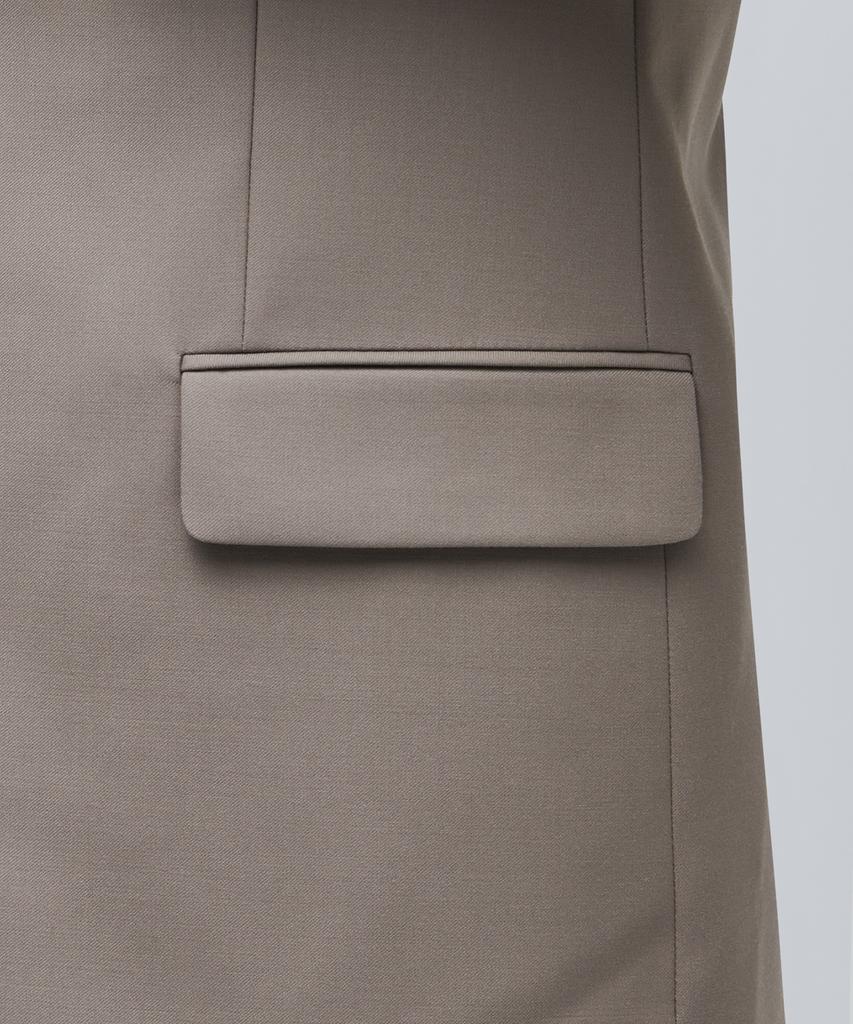 Musinsa Standard Wool Blend Relaxed Basic Blazer [Dusty Beige]