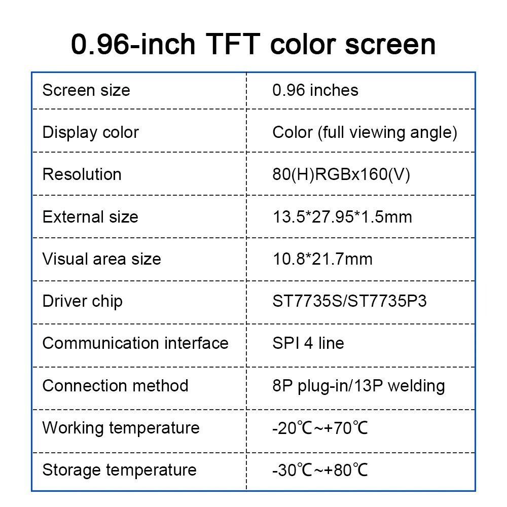 13Pin LCD Display Panel LCD Screen Color Screen Module TFT Screen Module MCU Development Project