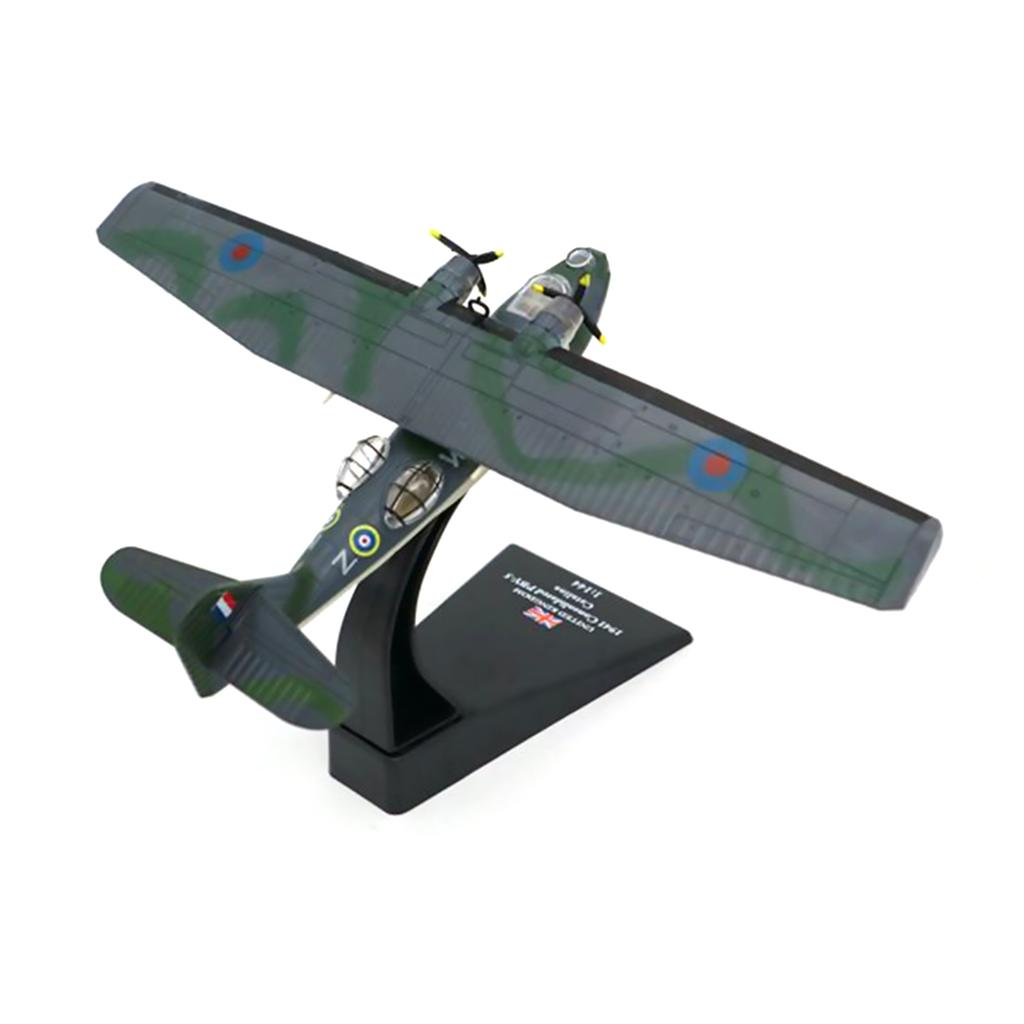 1/144 UK RAF Classic PBY 5 Catalina Aircraft Fighter Canso Amphibious hydroplane Sea Plane Replica Model Toy Adult Gift Model