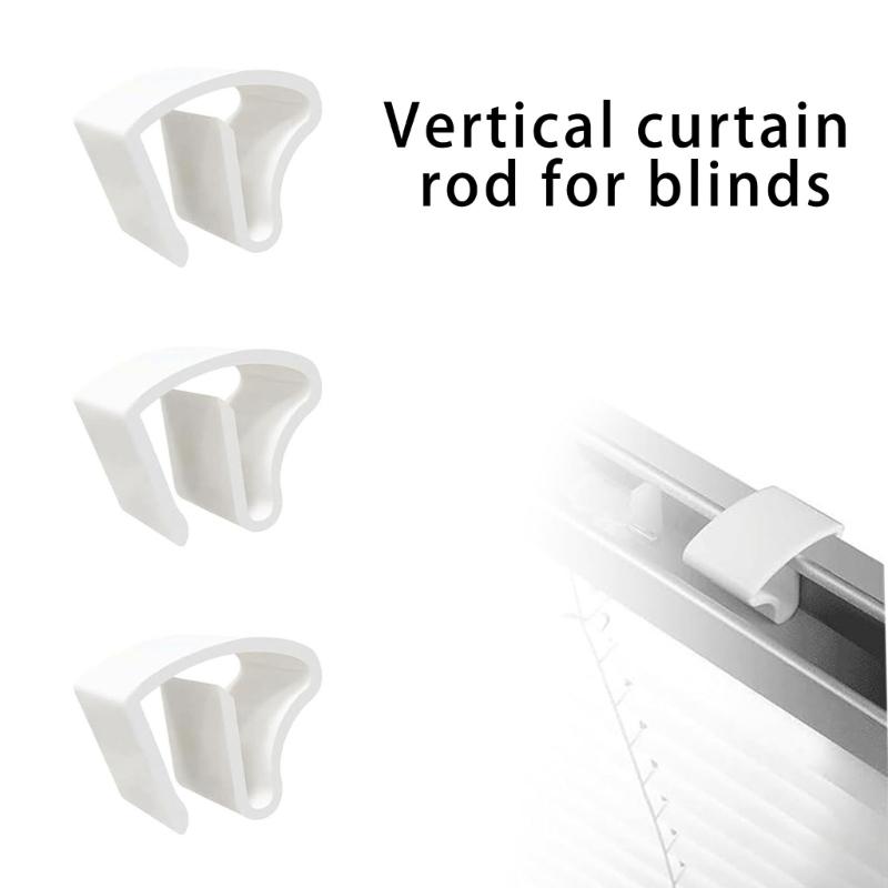Curtain Holdbacks Pinch Pleat Hooks Strong Plastic Curtain Fixing Hooks For Home Office Window Easy to Installation