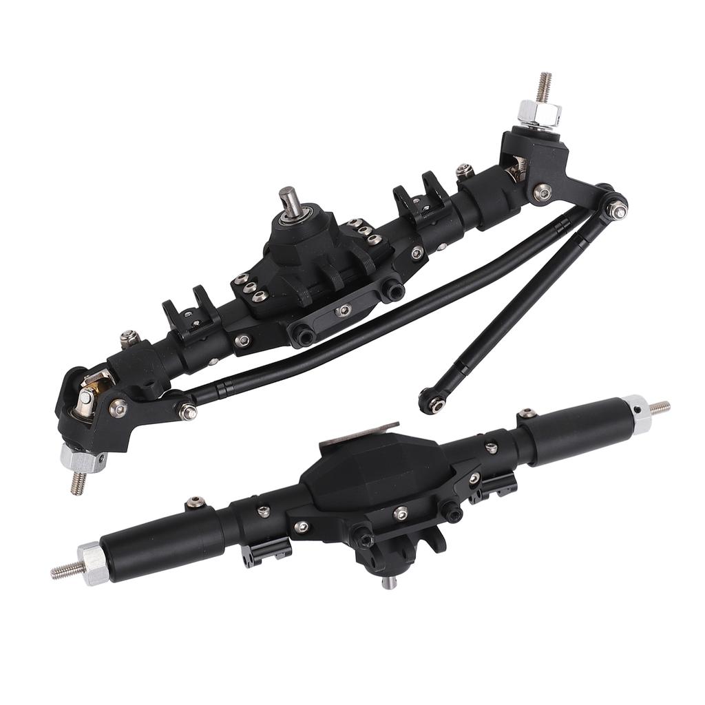 RC Front Rear Axles Complete Set Metal Assembly Kit Axle Drive Shaft for SCX10 II RC Crawler Car