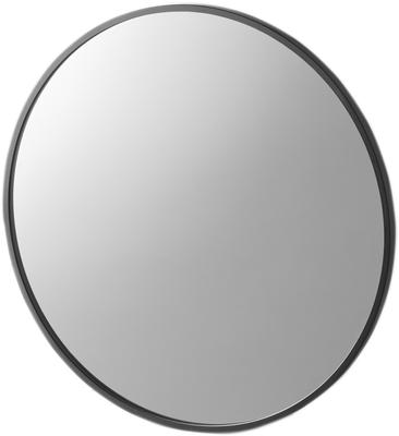 Yamazaki Magnetic Bathroom Resin Tower Easy Bathroom 10172 Mirror, Round, 23cm, Black, W23.2×D1.4×H23.2cm, Series, Anti-fog, Resin, Durable,