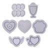 Heart Cup Resin Keychain Molds Jewelry Pendant Epoxy Resin Casting Molds Small Quicksand Mold for DIY Making Keychain