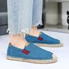 Red Summer Fisherman Shoes Men Breathable Linen Casual Shoes Man Flats Lightweight Comfy Lazy Shoes For Men Zapatos Para Hombre
