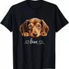 Cute Dog Love Dachshund Puppy T Shirt