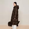 Less 2024 Women's Hooded Loose-Fit Goose Down Jacket