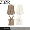 Za New Arrival Women's Clothing ZR Fashion Style Export Fashion All-Match Metal Strap Tops Casual Two-Piece Dress of Knitted Sweater