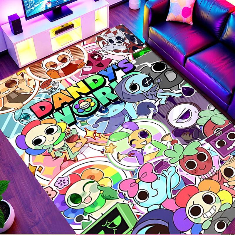 Dandy's World Print Rug, Washable Floor Carpet, For Entryway Dorm Laundry Room Office Study, Home Decor Birthday Christmas Gift