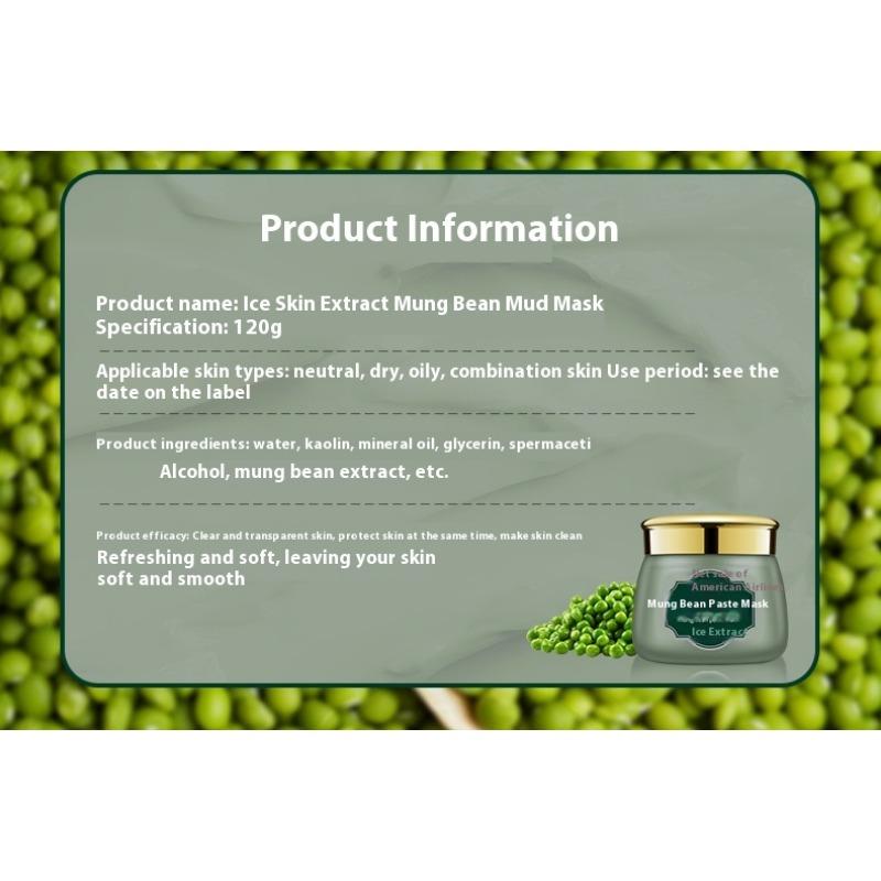 Mungobohnen Schlammmaske Reinigende Schlammmaske Feuchtigkeitsspendend Ausgleichend Mitesser