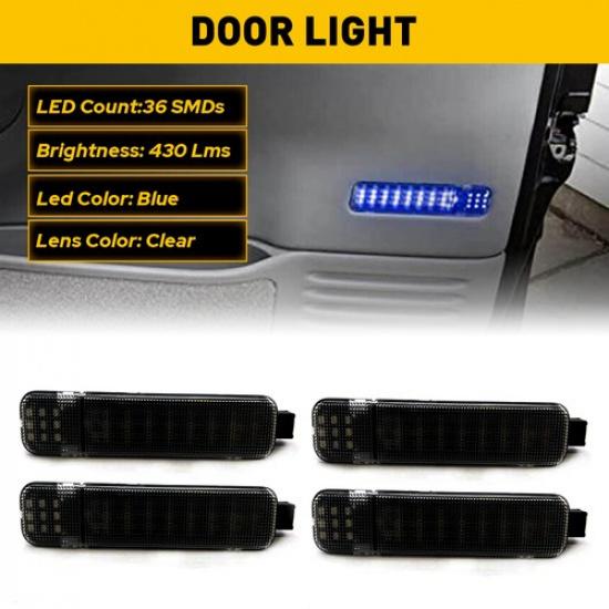 4Pcs LED Door Interior Panel Light Courtesy Lamp For Chevrolet Tahoe 1995-2006